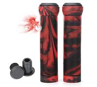 Puños Bicicleta Montaña Silicona, 1 par Ergonomicos Manillar de Bicicleta Puños, Suave Antideslizante, 22mm Mango Universal - para Bici de Montaña/MTB/BMX/Scooter (Red)