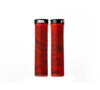 Puños Bicicleta MTB Ribeteados, AMS Barcode - Comodidad Prolongada sin Guantes - Ideales para Dirt Jump, Freeride y Trail