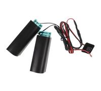Puños Calefactables 12 V Control Inteligente para Motocicleta | Tres Niveles de Temperatura, Calentamiento Uniforme, Agarre Antideslizante, Negro para Conducción Invernal