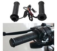 Puños calefactables de 12 V para motocicleta, scooter, cuatrimoto, quad, ajustable, calentador de manos caliente, se adapta a manillares de 22 mm, kit de invierno de color negro
