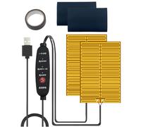 Puños calefactables para motocicleta, calentador antideslizante de 3 temperaturas con cinta adhesiva, almohadillas térmicas para manillar para montar en invierno al aire libre, apto para motocicletas