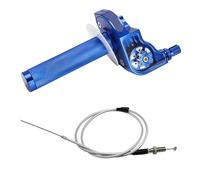 Puños De Acelerador Universales De Aluminio CNC De 22 Mm Para Motocicleta Ciclomotor Scooter Bicicleta, M10 X 1,5(ABlue)