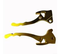 Puños de aluminio dorado para motocicleta, diseño ergonómico | Aluminio mecanizado CNC, acabado plateado, ajuste estándar, forma ergonómica, revestimiento resistente a la corrosión