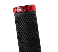 Puños de bicicleta de goma en bicicleta de metal Lock Anti-Slip 1 par 3 colores para varias bicicletas (rojo)