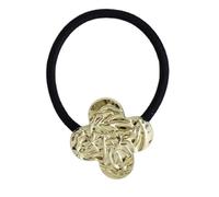 Puños de cola de caballo de metal, puño dorado de cola de caballo | Cinta elástica en relieve, diadema minimalista | Pelo metálico de , accesorios para el cabello