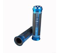 Puños de goma estilo espuma para motocicleta para enduro para mx para quad Cruiser - extremos de barra cómodos antifatiga para manillares de 22 mm de 13,3 cm (azul)