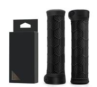 Puños de goma TPR para manillar de bicicletas diseñados para adaptarse a manillares de 22.2 mm comúnmente encontrados en bicicletas de montaña y ciudad para un uso confiable (negro)
