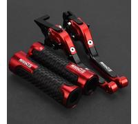 Puños de Manillar Ajustables Aluminio CNC para manetas Freno y Embrague Motocicleta para R1250GS Adventure 2019-2020(Red4)