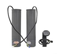 Puños de manillar con intermitentes para Xiaomi Electric Scooter 4 Pro Plus Max, accesorios de plástico ABS en gris, indicador de dirección LED para una conducción segura en el tráfico urbano, fácil