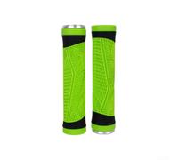 Puños de manillar de bicicleta con bloqueo de goma antideslizante para bicicleta de montaña MTB, absorción de golpes, 132 mm de longitud (verde)