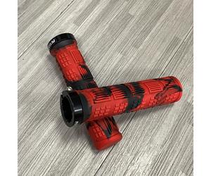 Puños de manillar de bicicleta de con bloqueo , puños de manillar de ciclismo profesional de TPE antideslizantes, adecuados para bicicletas de montaña y plegables. Colores: /, /, /, liso, Verde /