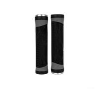 Puños de manillar de bicicleta de goma antideslizante para bicicleta de montaña MTB, absorción de golpes, 132 mm de longitud (negro)