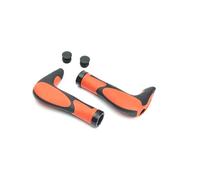 Puños de Manillar de Goma para MTB con Cuernos de 22 mm, ergonómicos, para Ciclismo de montaña,Negro Naranja,Diámetro Interior 22,2 mm