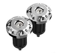 Puños de manillar de motocicleta de metal, 2 piezas esenciales para un rendimiento óptimo (blanco)