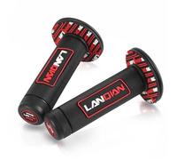 Puños De Manillar Motocross Motorcoss Goma Y Gel Compatibles con KX85 (2001-2015) KX80 (1990-2000)(Rojo)