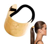 Puños de metal para coletas - Lazos elásticos geométricos de metal para el pelo | Exquisito accesorio de cuerda para el pelo, envoltura para el pelo para esposa, madre