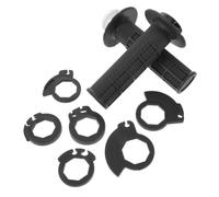 Puños de Motocicleta Bloqueo 22mm, Agarre Antideslizante | Goma, Plástico, Metal y Silicona, Sistema Lock-on, para Enduro y Conducción Off-road, Negro