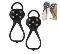 Puños de Nieve para Hielo,2 empuñaduras para Zapatos de Escalada Resistentes - Zapato Antideslizante, Pinzas para Hielo, Botas de Senderismo, Tacos para, Tacos de tracción para Nieve, Pinzas par