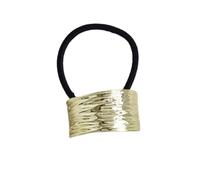 Puños de pelo para coletas - Soportes geométricos para cola de caballo, diadema de cola de caballo, puños dorados de moda, lazos de metal para fiestas, bodas, viajes, ocasiones especiales