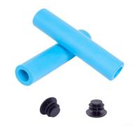 Puños de silicona de espuma suave para bicicletas de 22,2 mm | Textura antideslizante, silicona que absorbe los golpes, fácil instalación en húmedo para colores rojo, azul y negro