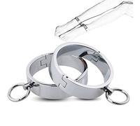 Puños de tobillo de metal SM Bondage Restricciones para los pies Restricciones para la cama Juego sexual para coquetear Fetiche erótico Juguetes sexuales para parejas Principiantes(Männlich)