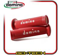 Puños Dominó A010 Moto Scooter Conducir Rojo Blanco En Road Racing Perforado