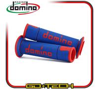 Puños Domino A450 Moto Scooter Conducir Azul Rojo On Road Racing Perforado