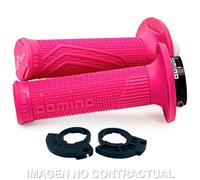 Puños domino d100 c-polea color fucsia para moto repuestos accesorios piezas