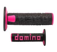 Puños domino off road a360 negro/rojo a36041c4042a7-1 para moto repuestos
