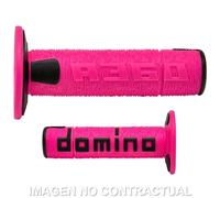 Puños domino off road a360 negro/gris a36041c4052a7-1 para moto repuestos