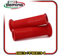 Puños Domino Style Moto Scooter Conducir Rojo On Road Universales Perforado