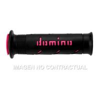 Revestimiento de manillar domino moto on road a250 negro-fucsia open end 120-125