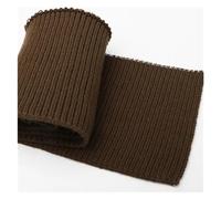 PUños Elásticos Acanalados Suéter con costillas elásticas de lana fina y 12CM, escote, puños, dobladillo, alargamiento, accesorios ropa DIY(Coffee)