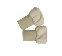 PuñOs EláSticos De Canalé Tejido enhebrado engrosado, puños elásticos de punto, ropa resistente al frío, mangas a prueba de viento, puños elásticos alargados(Beige)