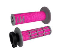 Puños Emig 2.0 Racing V2 Rosa/Gris Con Bloqueo