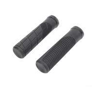 Puños ergonómicos para bicicleta de montaña, extremos de manillar de goma antideslizantes para ciclismo MTB, agarre suave de alta densidad que absorbe los golpes con diseño grueso, 135 mm (negro)