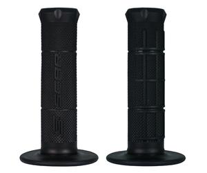 Puños Half Waffle Moto Cross MX Enduro Supermoto SCAR Racing - Negro