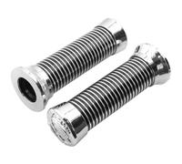 Puños moto custom Eagle Spirit para manillar 22.2mm - Par de puños cromados de 1