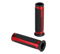 Puños Moto Universales Scooter Quad Motor en Caucho Antideslizante 120MM Rojo