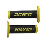 Puños Off Road Accossato negro con logotipo colorido para Kawasaki Z 1000 ABS 2014 a 2016, CC 1000