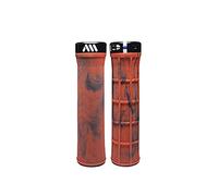 Puños para Bicicleta Sin Reborde con Textura Diamante MTB Berm | Grips Ergonónimcos Antideslizantes con Diseño Cónico y Bloqueo Interior - 135mm