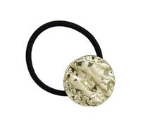 Puños para coletas de caballo, coletas geométricas, colas de caballo, soportes para cola de caballo, lazos de metal para el pelo, puños dorados para el pelo para uso diario y ocasiones especiales