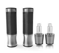 Puños para Manillar Extremos De Manillar CRF para Honda CRF1000L CRF1100L AFRICATWIN Adventure Sports 2021 2020 2019, Empuñaduras Mano para Motocicleta, Extremo(Grey)