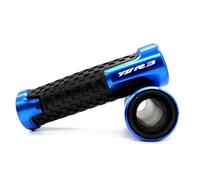 Puños para Manillar Puños Cómodos para Manillar De Motocicleta Aluminio CNC Y Goma para Yamaha R3, YZFR3, YZF-R3 2015, 2016, 2017, 2018, 2019 2020(BLU)