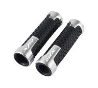 Puños para Manillar Puños De Manillar Motocicleta Aluminio CNC con Empuñadura Goma para Yamaha XJR1200, XJR1300, XJR 1200, 1300 1995-2012 2013 2014 2015 2016(Silver)