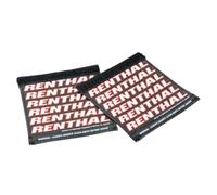 Puños protectores RENTHAL Clean Grips - negro/rojo