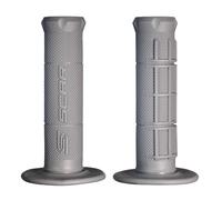 Puños scar original mx half waffle-gris para moto repuestos accesorios piezas