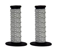 Envío gratis puños scar x2r dual density full diamond-gris/negro para moto