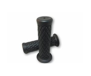 Puños Shin YO Custom Diamond Style de 1 pulgada par negro, negro
