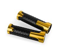 Puños Universales Antideslizantes Para Manillar De Motocicleta Para Yamaha YBR125 05-14/YBR250 YBR 125/250 De 7/8" (22 Mm)(Gold)